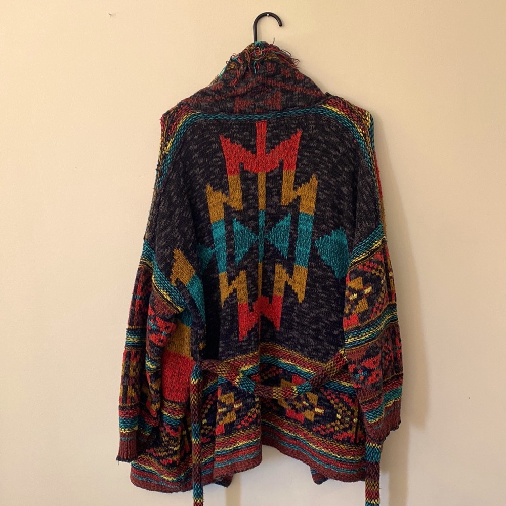 Free People Multicolor Knit Poncho - Picture 3 of 4